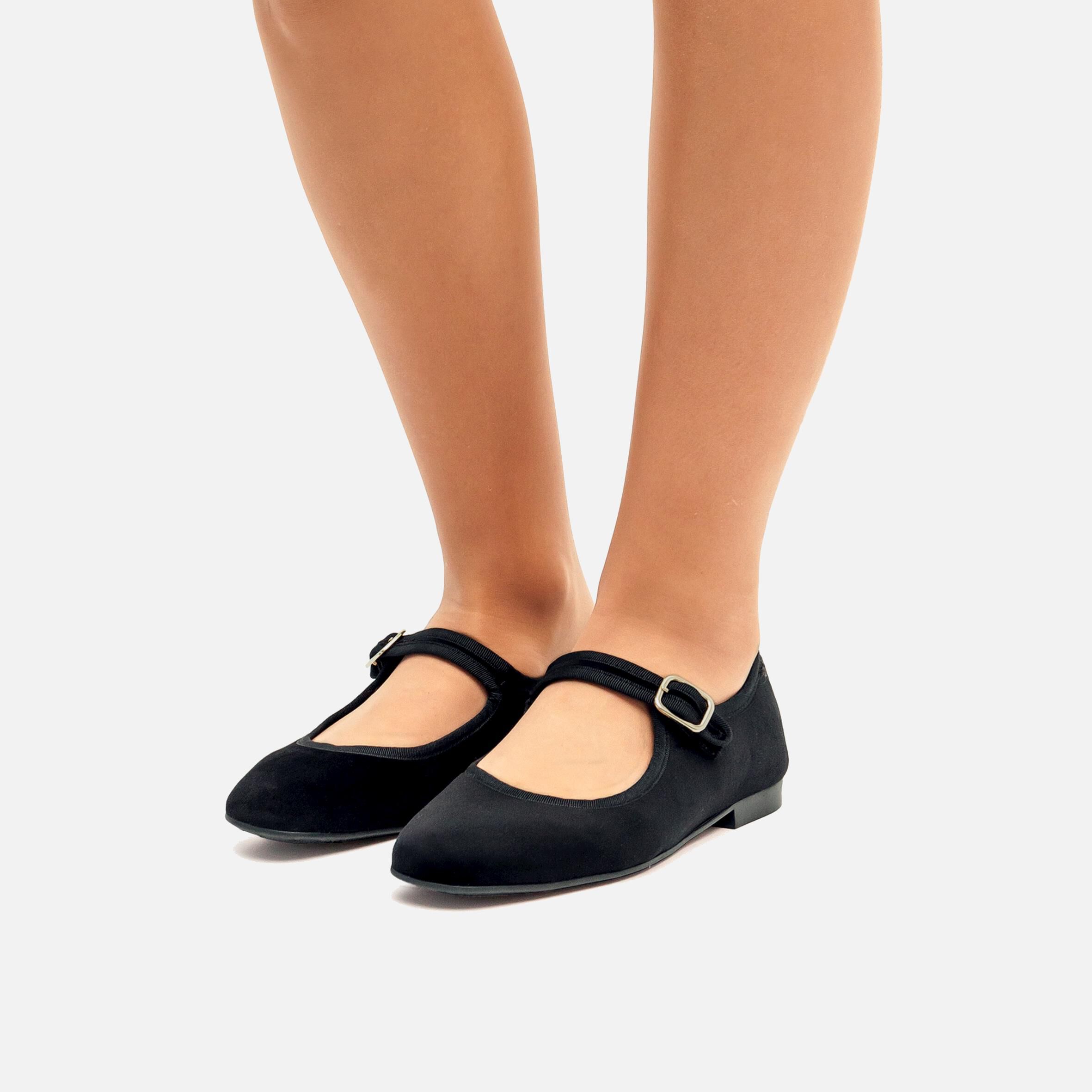 Chaussure plate hotsell femme noir